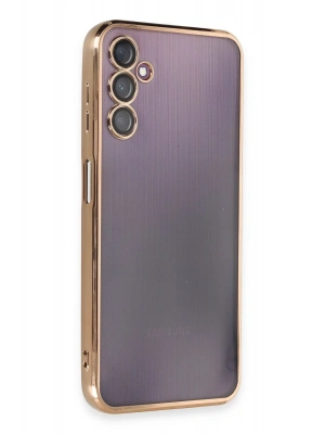 Newface Samsung Galaxy A14 4G Kılıf Razer Lensli Silikon - Gold