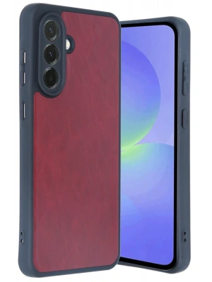 Newface Samsung Galaxy A15 4G Kılıf Aras Deri Kapak - Bordo