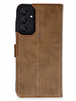 Newface Samsung Galaxy A15 4G Kılıf Trend S Plus Kapaklı Kılıf - Taba