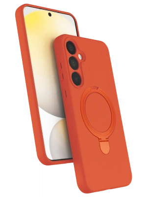 Newface Samsung Galaxy A15 4G Regal Magsafe Standlı Kapak - Turuncu