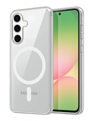 Newface Samsung Galaxy A16 5G Combo Sert Şeffaf Magsafe Kapak - Şeffaf