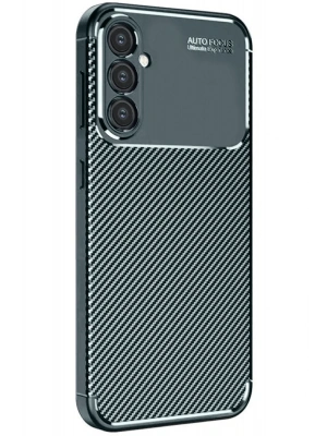 Newface Samsung Galaxy A16 5G Kılıf Auto Focus Karbon Kapak - Koyu Yeşil