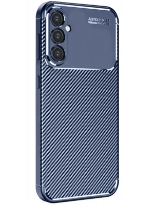 Newface Samsung Galaxy A16 5G Kılıf Auto Focus Karbon Kapak - Lacivert