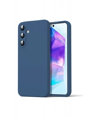 Newface Samsung Galaxy A16 5G Kılıf Nano içi Kadife Silikon - Lacivert