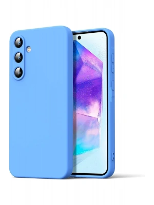 Newface Samsung Galaxy A16 5G Kılıf Nano içi Kadife Silikon - Mavi