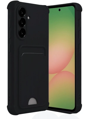 Newface Samsung Galaxy A17 5G Kelvin Kartvizitli Silikon - Siyah