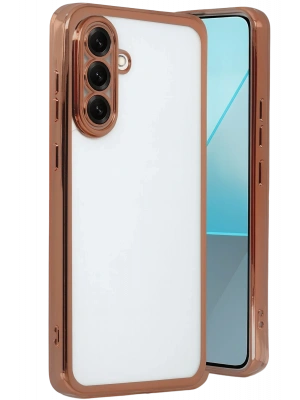 Newface Samsung Galaxy A17 5G Razer Lensli Silikon - Çöl Titanyum