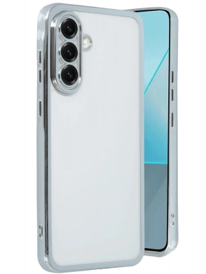 Newface Samsung Galaxy A17 5G Razer Lensli Silikon - Gümüş