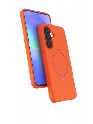 Newface Samsung Galaxy A17 5G Regal Magsafe Standlı Kapak - Turuncu