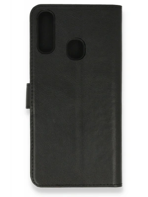 Newface Samsung Galaxy A20S Kılıf Trend S Plus Kapaklı Kılıf - Siyah