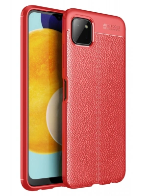 Newface Samsung Galaxy A22 Kılıf Auto Focus Kapak - Kırmızı