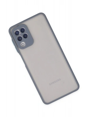 Newface Samsung Galaxy A22 Kılıf Montreal Silikon Kapak - Gri