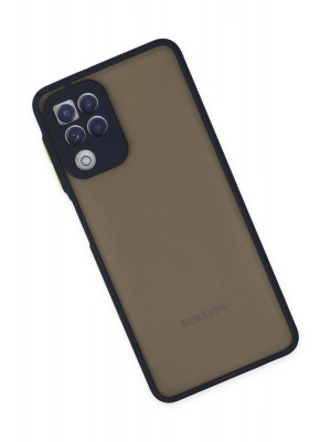 Newface Samsung Galaxy A22 Kılıf Montreal Silikon Kapak - Lacivert