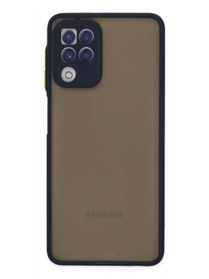 Newface Samsung Galaxy A22 Kılıf Montreal Silikon Kapak - Lacivert