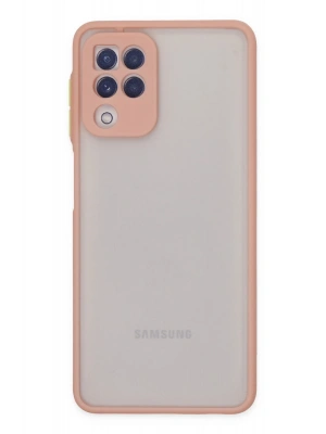 Newface Samsung Galaxy A22 Kılıf Montreal Silikon Kapak - Pembe