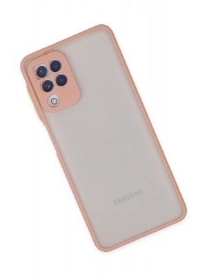 Newface Samsung Galaxy A22 Kılıf Montreal Silikon Kapak - Pembe