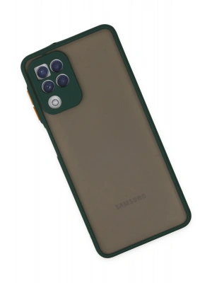 Newface Samsung Galaxy A22 Kılıf Montreal Silikon Kapak - Yeşil