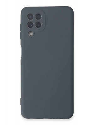 Newface Samsung Galaxy A22 Kılıf Nano içi Kadife Silikon - Gri