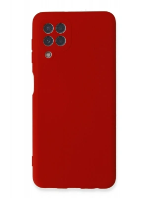 Newface Samsung Galaxy A22 Kılıf Nano içi Kadife Silikon - Kırmızı