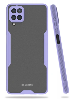 Newface Samsung Galaxy A22 Kılıf Platin Silikon - Lila