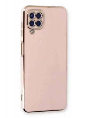 Newface Samsung Galaxy A22 Kılıf Volet Silikon - Pembe