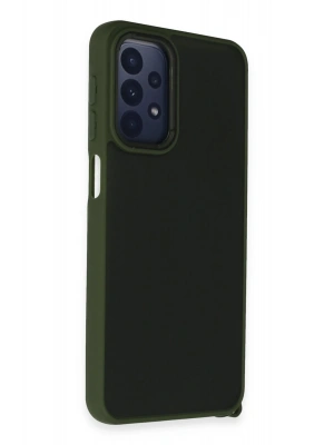 Newface Samsung Galaxy A23 4G Kılıf Elegant Kapak - Yeşil