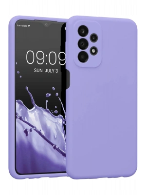 Newface Samsung Galaxy A23 4G Kılıf First Silikon - Lila