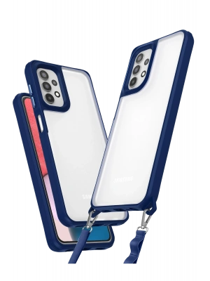 Newface Samsung Galaxy A23 4G Kılıf Penta Silikon Kılıf - Lacivert