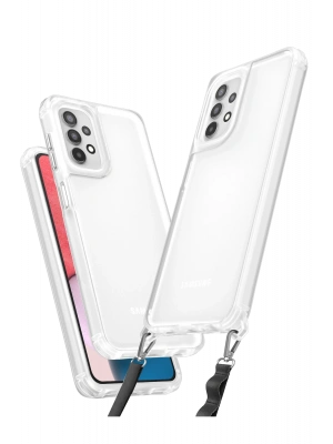 Newface Samsung Galaxy A23 4G Kılıf Penta Silikon Kılıf - Şeffaf