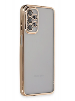 Newface Samsung Galaxy A23 4G Kılıf Razer Lensli Silikon - Gold