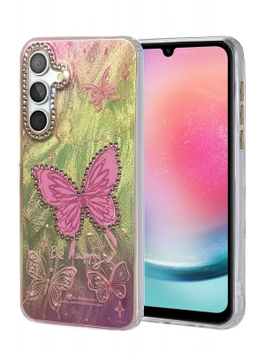 Newface Samsung Galaxy A24 4G Kılıf Blade Aynalı Desenli Kapak - Desen 5