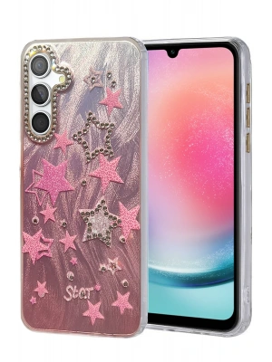 Newface Samsung Galaxy A24 4G Kılıf Blade Aynalı Desenli Kapak - Desen 7