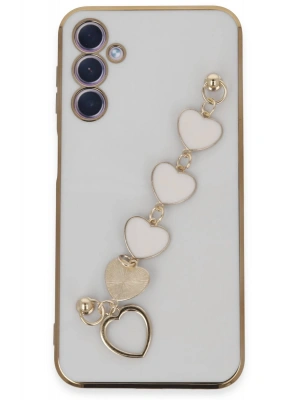 Newface Samsung Galaxy A24 4G Kılıf Esila Silikon - Beyaz