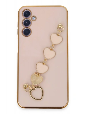 Newface Samsung Galaxy A24 4G Kılıf Esila Silikon - Pudra