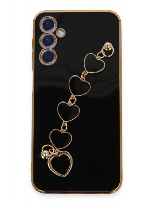 Newface Samsung Galaxy A24 4G Kılıf Esila Silikon - Siyah