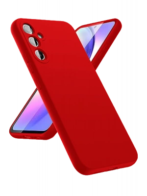 Newface Samsung Galaxy A24 4G Kılıf First Silikon - Kırmızı