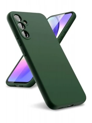 Newface Samsung Galaxy A24 4G Kılıf First Silikon - Koyu Yeşil