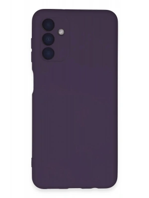 Newface Samsung Galaxy A24 4G Kılıf Nano içi Kadife Silikon - Mor