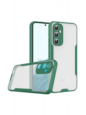 Newface Samsung Galaxy A24 4G Kılıf Platin Silikon - Yeşil