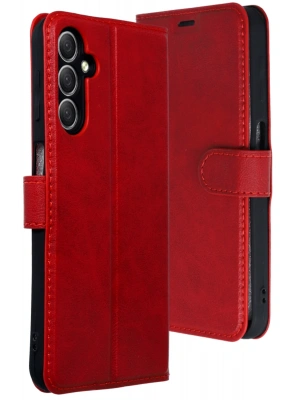 Newface Samsung Galaxy A24 4G Kılıf Trend S Plus Kapaklı Kılıf - Kırmızı