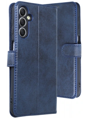 Newface Samsung Galaxy A24 4G Kılıf Trend S Plus Kapaklı Kılıf - Lacivert