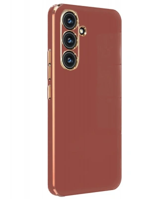 Newface Samsung Galaxy A24 4G Kılıf Volet Silikon - Kırmızı