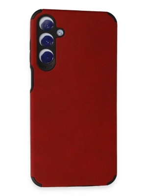 Newface Samsung Galaxy A25 5G Kılıf Loop Deri Silikon - Kırmızı