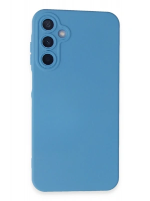 Newface Samsung Galaxy A25 5G Kılıf Nano içi Kadife Silikon - Mavi