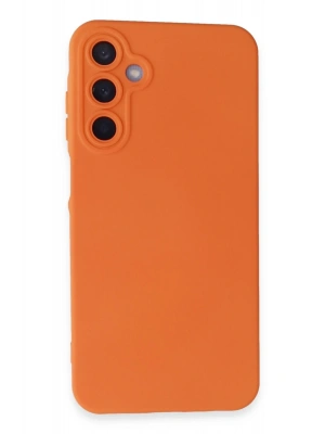 Newface Samsung Galaxy A25 5G Kılıf Nano içi Kadife Silikon - Turuncu