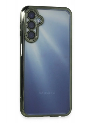 Newface Samsung Galaxy A25 5G Kılıf Razer Lensli Silikon - Yeşil