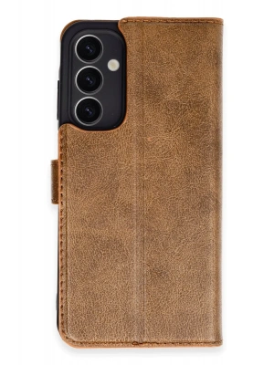 Newface Samsung Galaxy A25 5G Kılıf Trend S Plus Kapaklı Kılıf - Taba