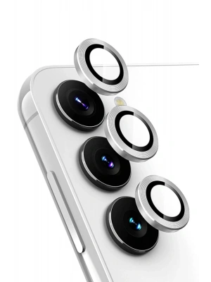 Newface Samsung Galaxy A25 5G Valdez Metal Kamera Lens - Gümüş