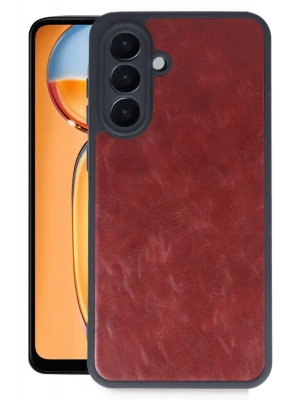 Newface Samsung Galaxy A26 Kılıf Aras Deri Kapak - Bordo