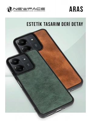 Newface Samsung Galaxy A26 Kılıf Aras Deri Kapak - Bordo